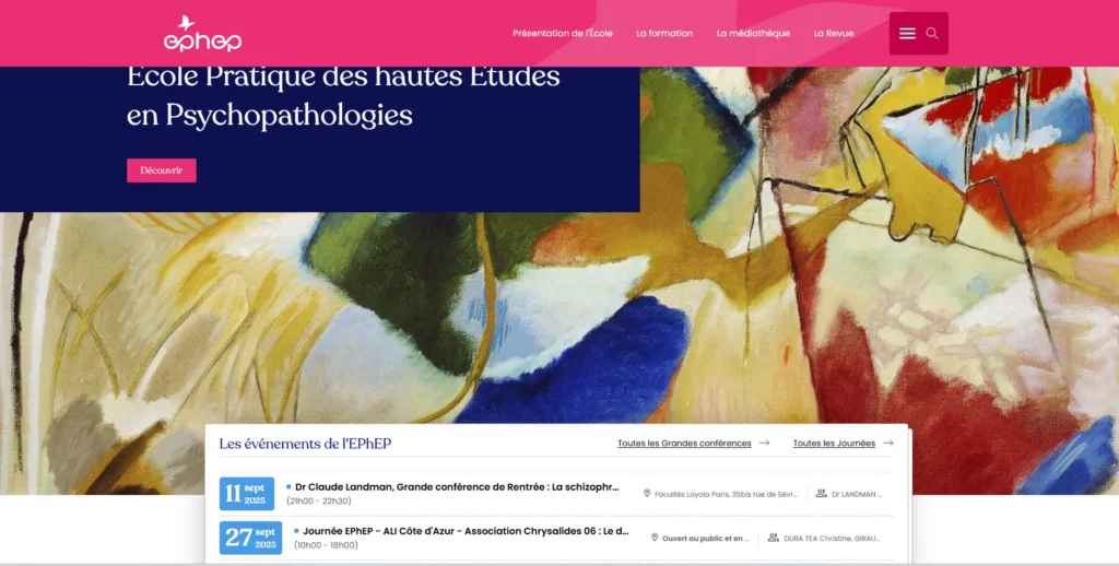 École Pratique des Hautes Études en Psychopathologies (EPHEP)