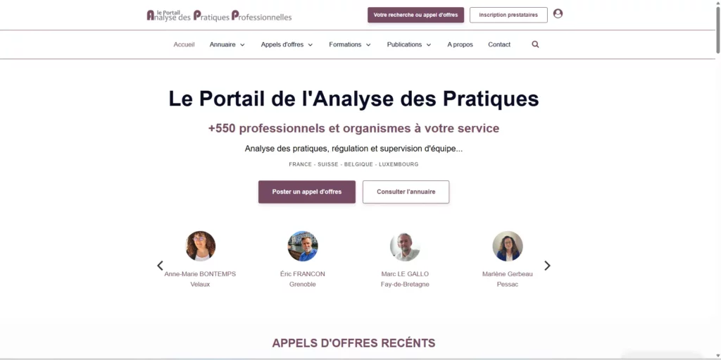 Portail de l’Analyse des Pratiques professionnelles